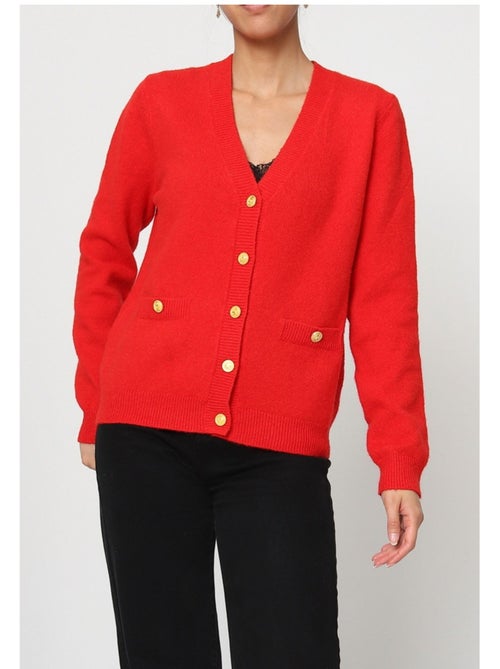 Pull Cardigan col v Kebello - Kiabi