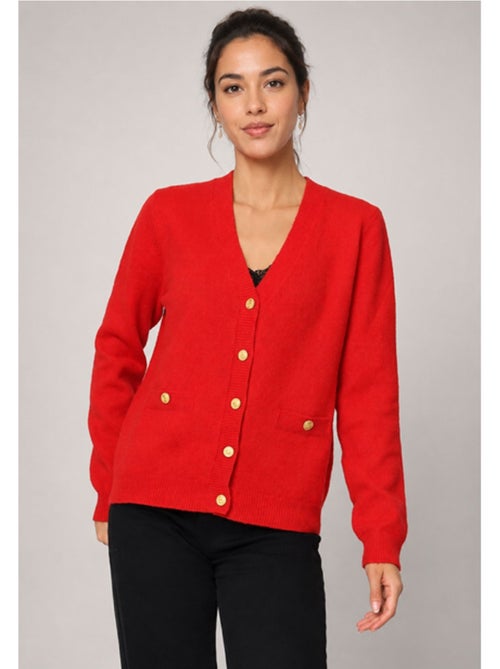 Pull Cardigan col v Kebello - Kiabi