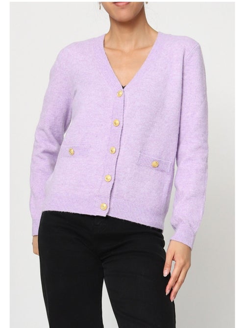 Pull Cardigan col v Kebello - Kiabi
