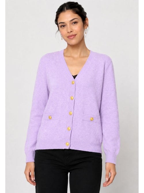Pull Cardigan col v Kebello - Kiabi
