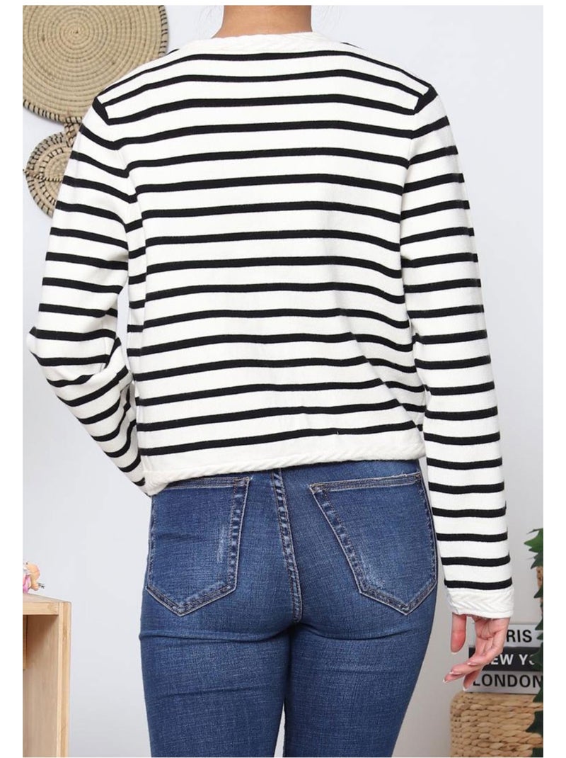 Pull Cardigan Kebello Blanc - Kiabi