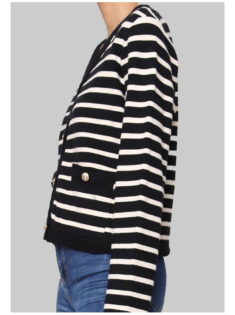Pull Cardigan Kebello Noir Noir - Kiabi
