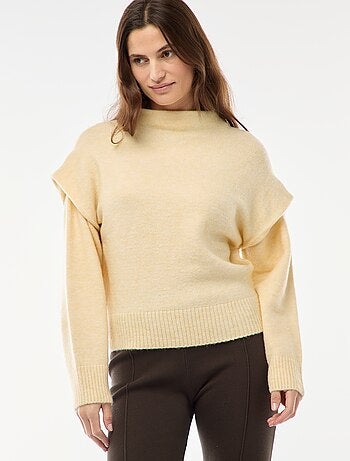 Pull chaud à col montant