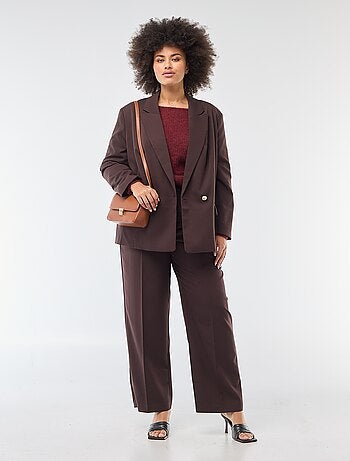 Pull chaud à col rond en mohair