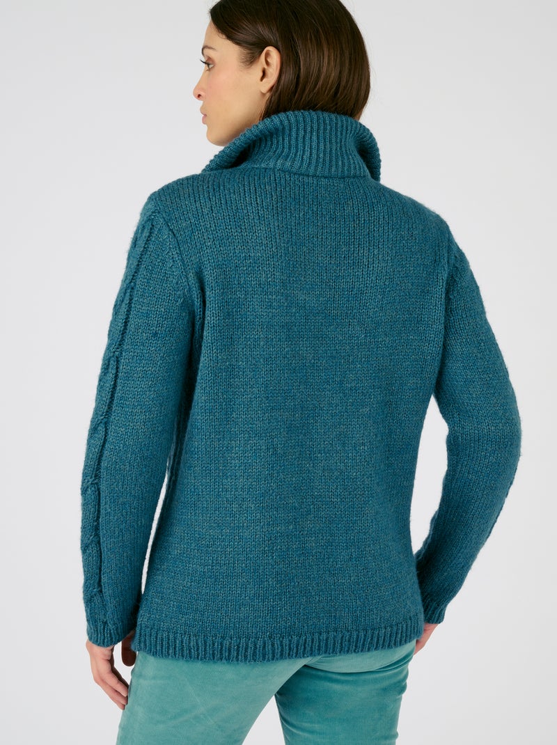 Pull chaud col camionneur Thermolactyl - Damart Bleu pétrole - Kiabi