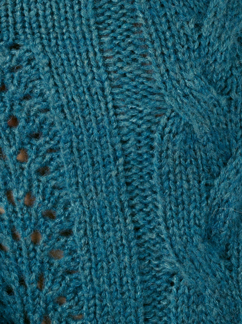 Pull chaud col camionneur Thermolactyl - Damart Bleu pétrole - Kiabi