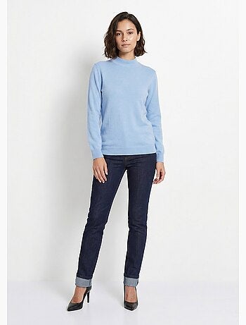 Pull chaud col montant avec laine et angora - Afibel