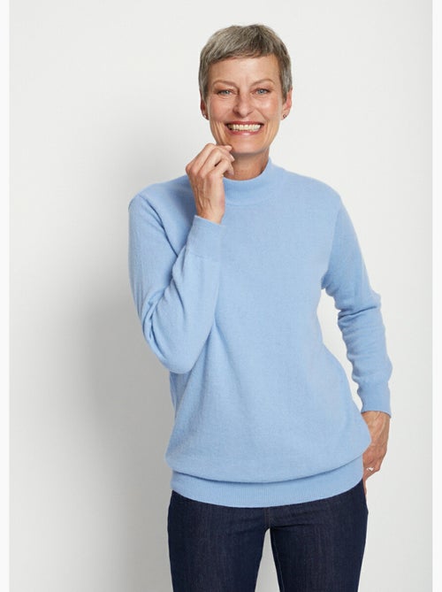 Pull chaud col montant avec laine et angora - Afibel - Kiabi