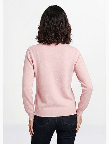 Pull chaud col montant avec laine et angora - Afibel