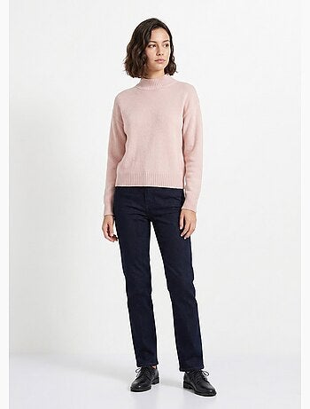 Pull chaud col montant avec laine et angora - Afibel