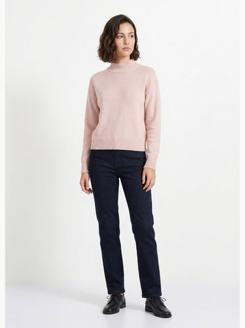 Pull chaud col montant avec laine et angora - Afibel - Kiabi