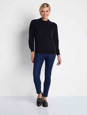 Pull chaud col montant avec laine et angora - Afibel