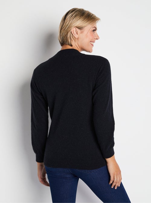 Pull chaud col montant avec laine et angora - Afibel - Kiabi