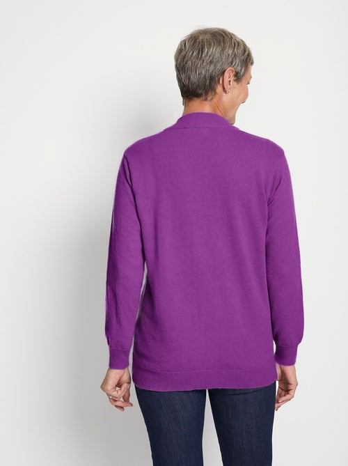 Pull chaud col montant avec laine et angora - Afibel - Kiabi