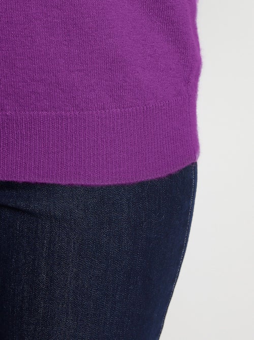 Pull chaud col montant avec laine et angora - Afibel - Kiabi