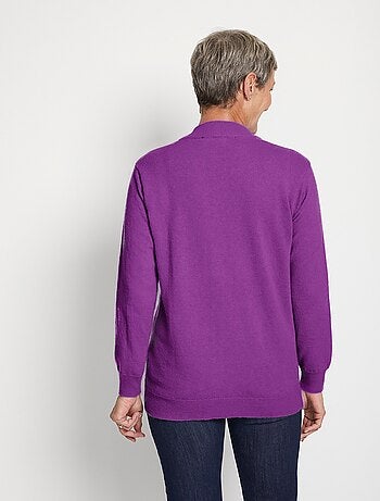 Pull chaud col montant avec laine et angora - Afibel