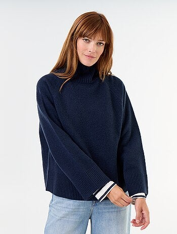 Pull chaud col montant