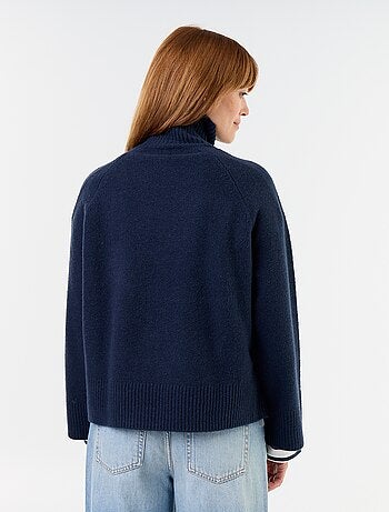 Pull chaud col montant