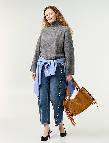 Pull chaud col montant