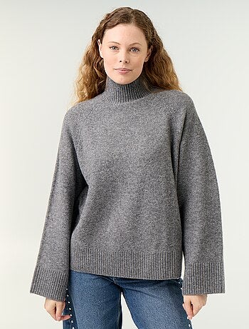Pull chaud col montant