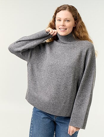 Pull chaud col montant