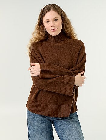 Pull chaud col montant
