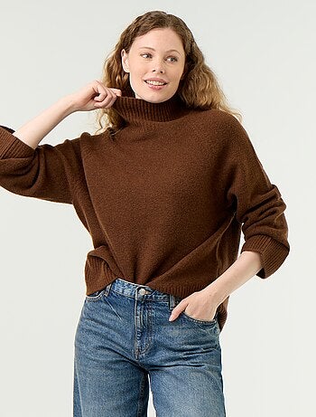 Pull chaud col montant