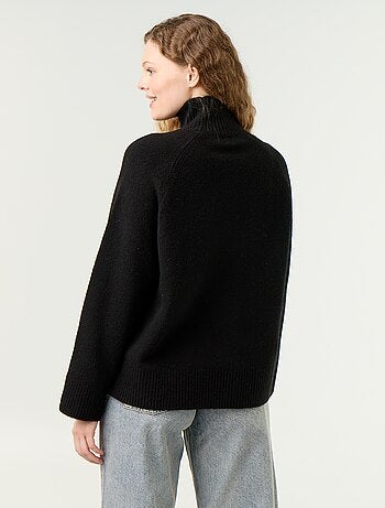 Pull chaud col montant