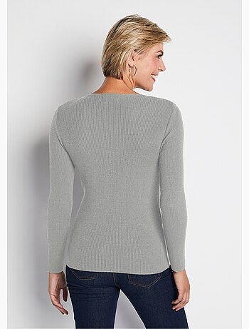 Pull chaud col rond laine mérinos - Afibel