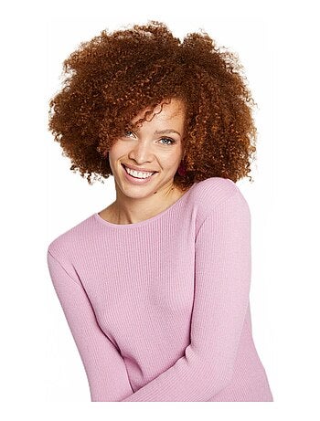 Pull chaud col rond laine mérinos - Afibel