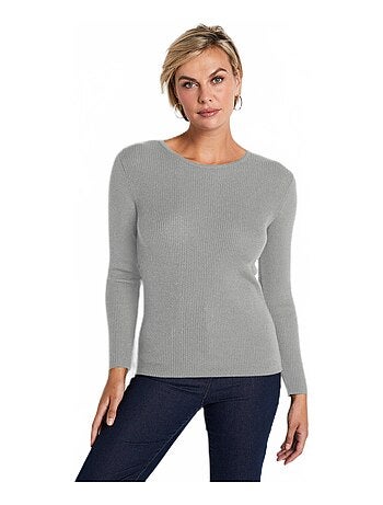 Pull chaud col rond laine mérinos