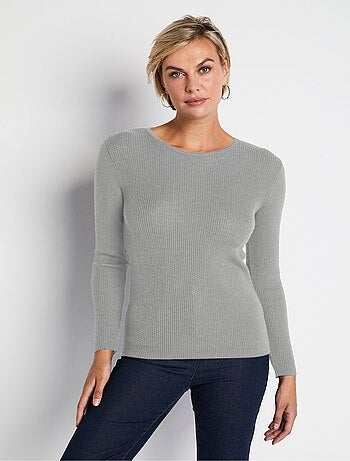 Pull chaud col rond laine mérinos