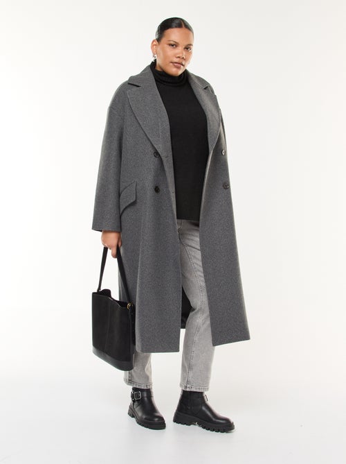 Pull chaud col roulé avec fentes à la base - Kiabi