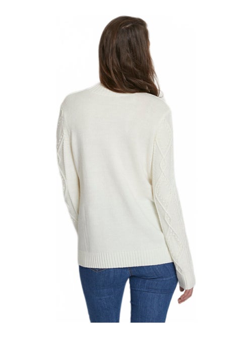 Pull chaud court col montant torsades - Afibel - Kiabi
