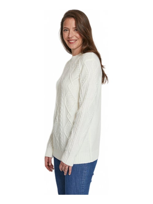 Pull chaud court col montant torsades - Afibel - Kiabi