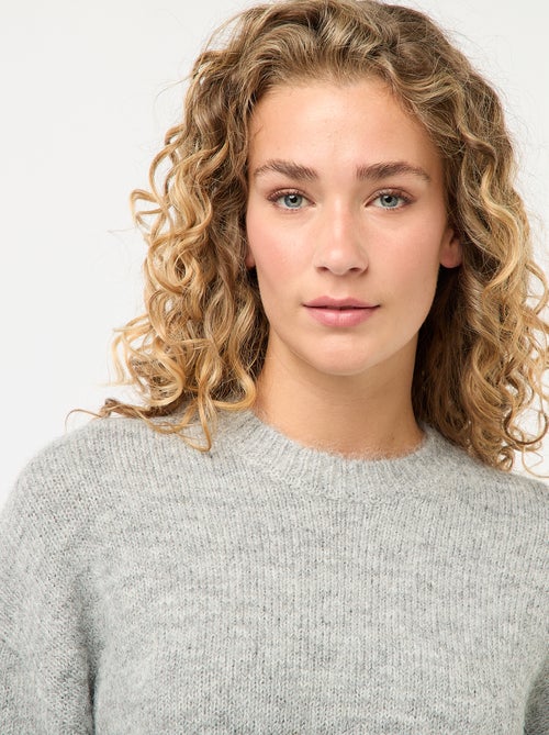 Pull chaud en maille moulinée - Kiabi