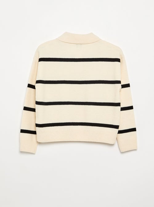 Pull chaud forme polo - Kiabi Pull chaud forme polo - Kiabi