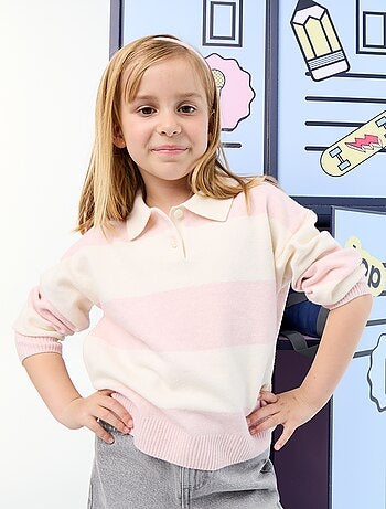 Pull chaud forme polo