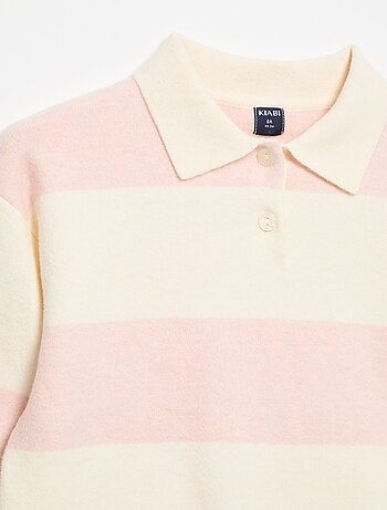 Pull chaud forme polo