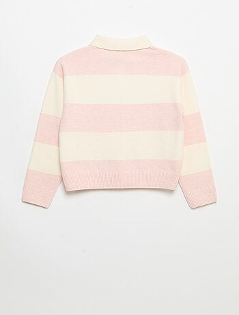 Pull chaud forme polo