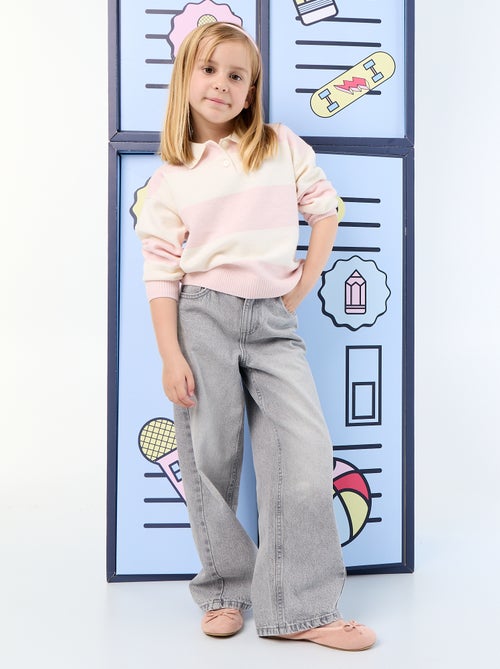 Pull chaud forme polo - Kiabi