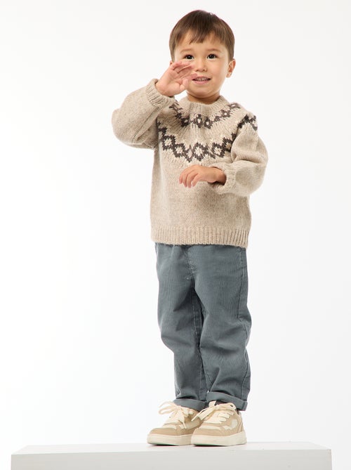 Pull chaud jacquard - Kiabi