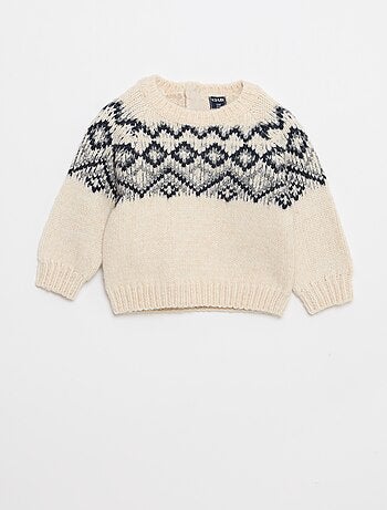 Pull chaud jacquard