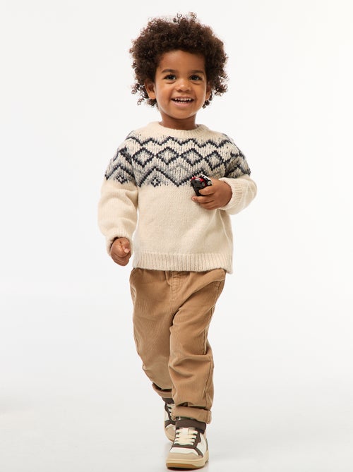 Pull chaud jacquard - Kiabi