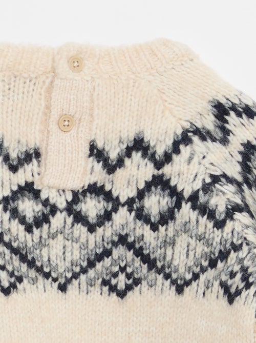Pull chaud jacquard - Kiabi