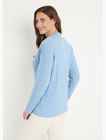 Pull chaud style irlandais col montant