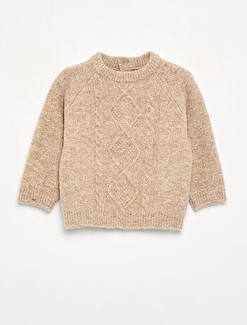 Pull chaud torsadé