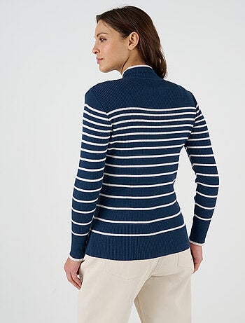 Pull-chaussette col montant 50% laine mérinos - Damart