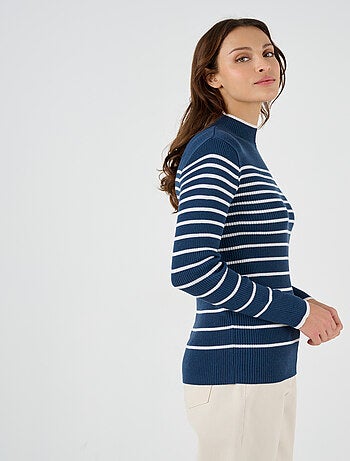 Pull-chaussette col montant 50% laine mérinos - Damart