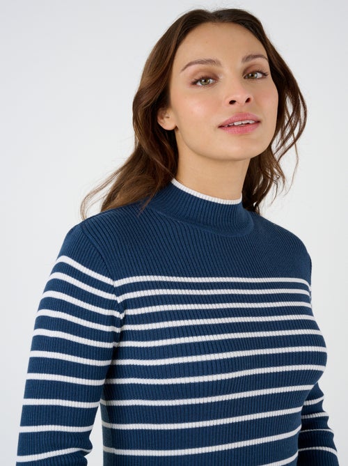 Pull-chaussette col montant 50% laine mérinos - Damart - Kiabi